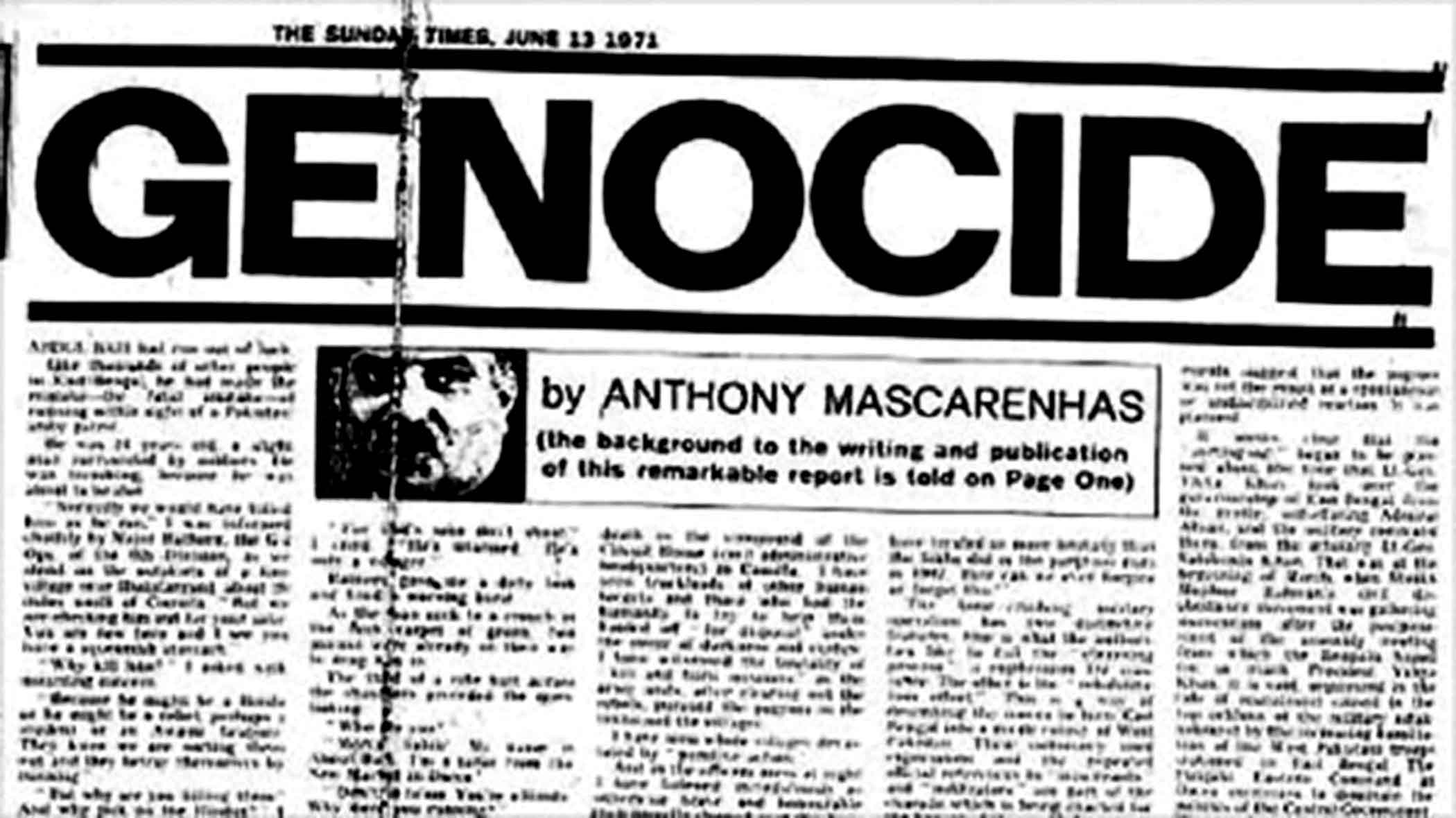 How Mascarenhas’s report changed Bangladesh’s Liberation War