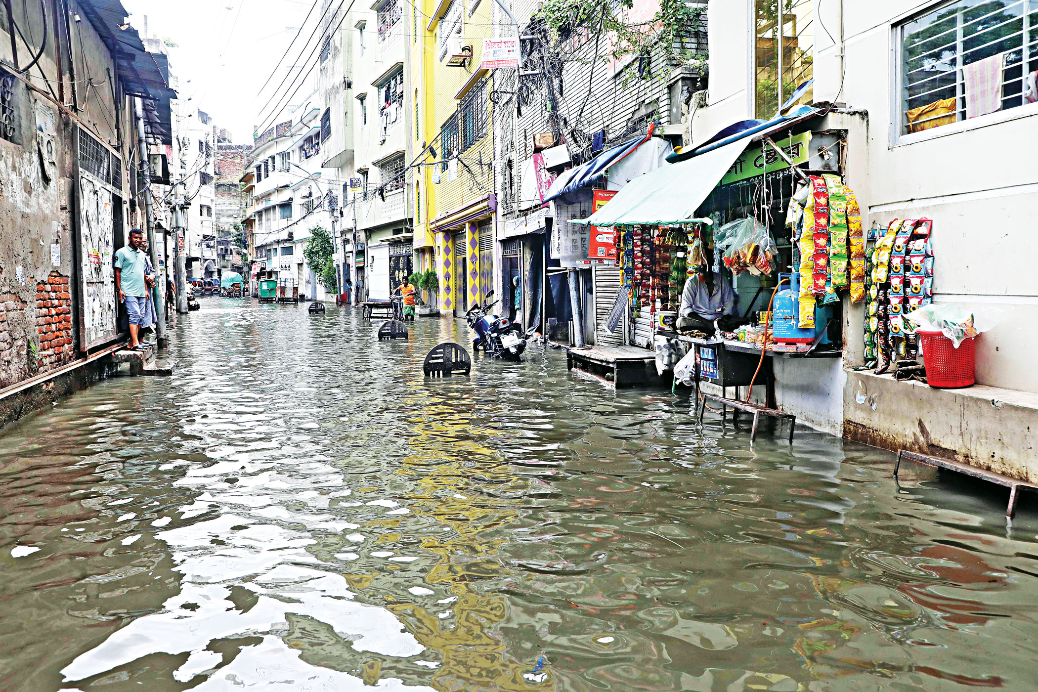 Dhaka city corporations: Waterlogging  forever?