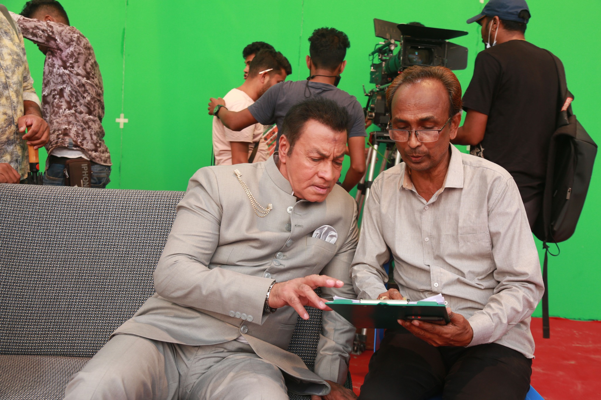 Pradeep Rawat on the sets of Ananta Jalil’s ‘Netri: The Leader'