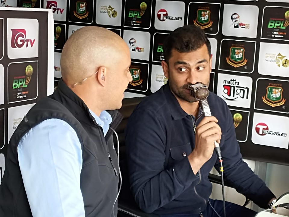 Tamim lights up the BPL commentary box