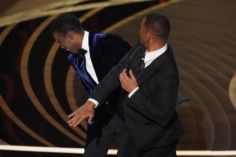 Will Smith slaps Chris Rock on stage, apologizes upon winning Oscar