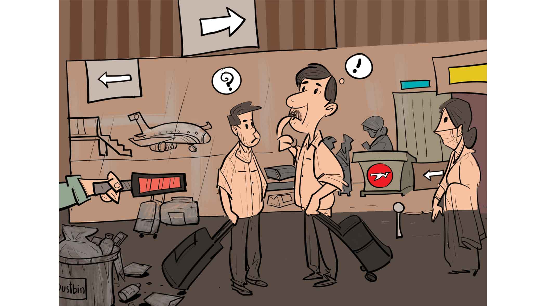 Being a non-VIP at Dhaka airport is no fun