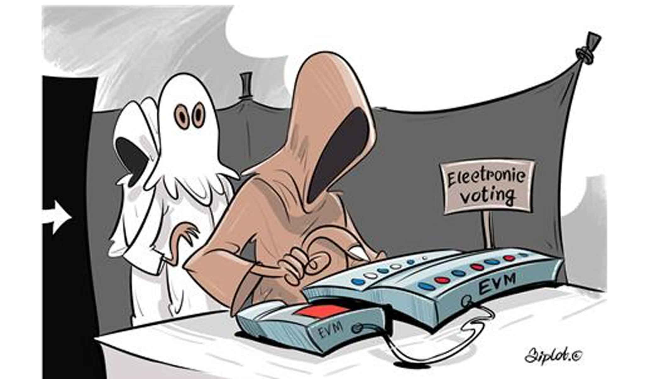 How do we get the goons out of the EVM booths?