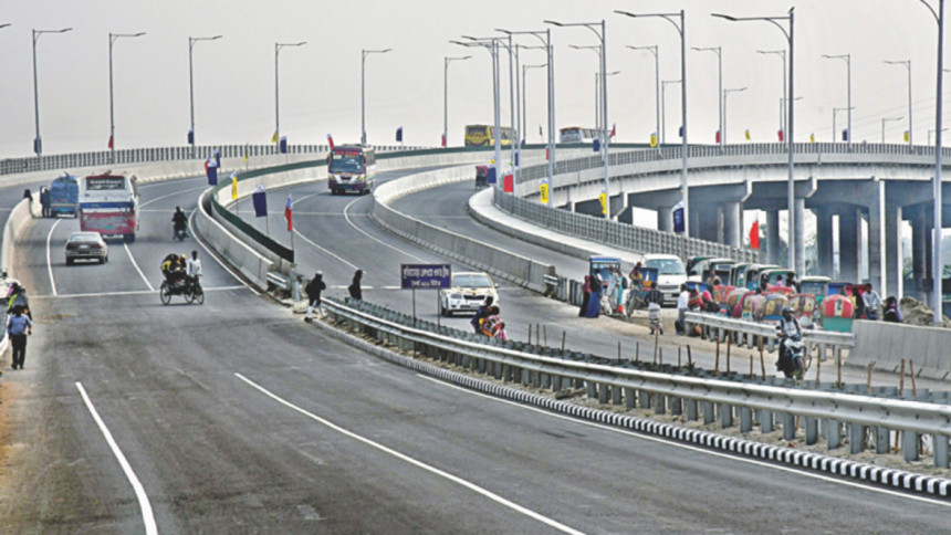 Dhaka-Mawa-Bhanga Expressway tolls: Tk 220 for 4-wheel-drive vehicles, Tk 140 for sedans