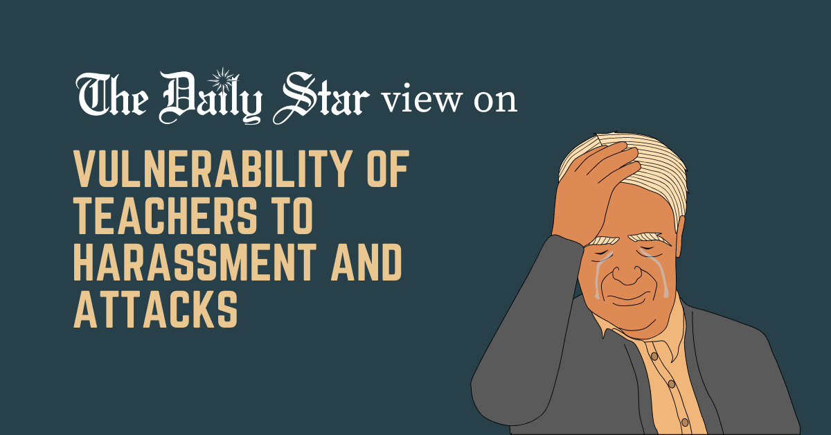 No teacher should have to suffer such barbarity