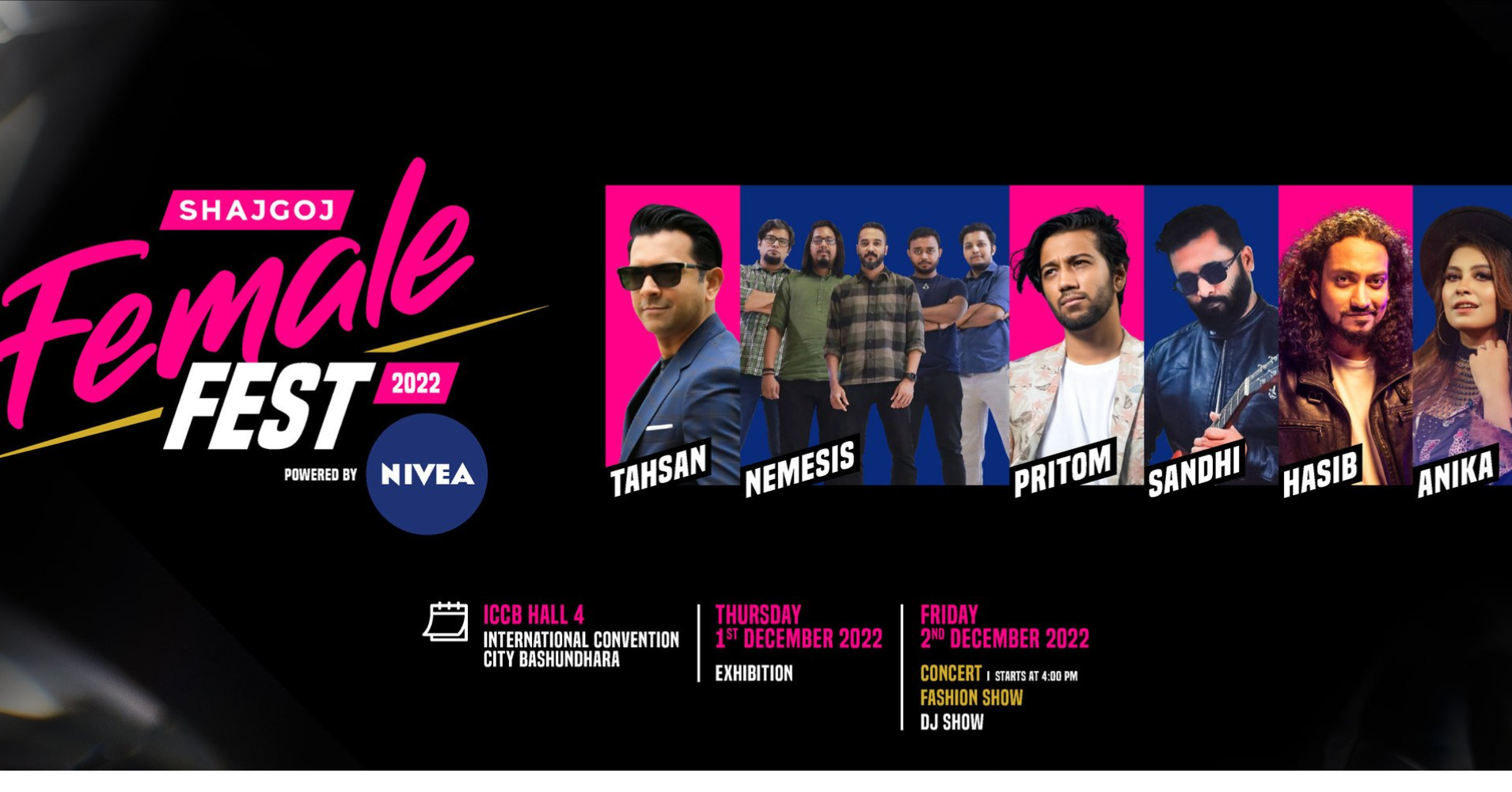 ‘Shajgoj Female Fest 2022’ to feature Tahsan, Pritom, Sandhi