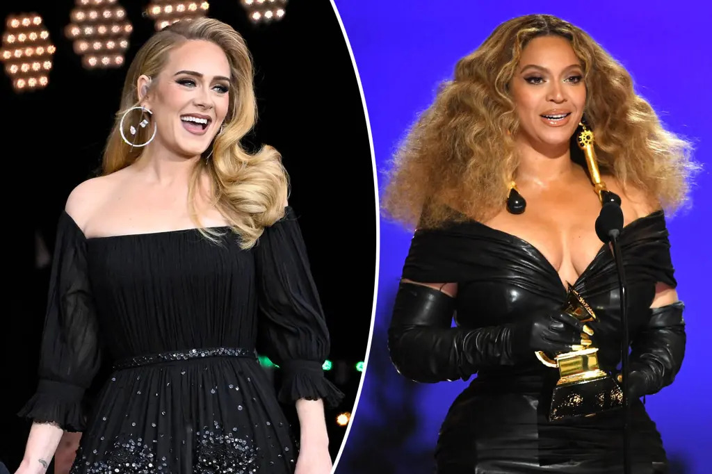 Grammys could make history with Beyoncé, Adele wins