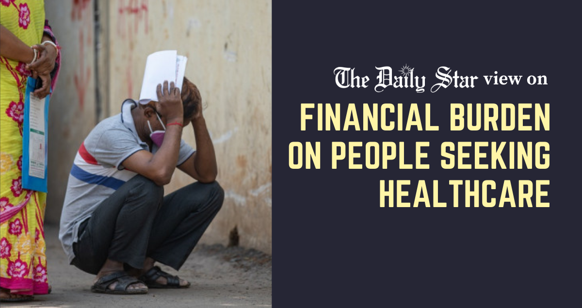 Why must Bangladeshis bear huge medical costs?