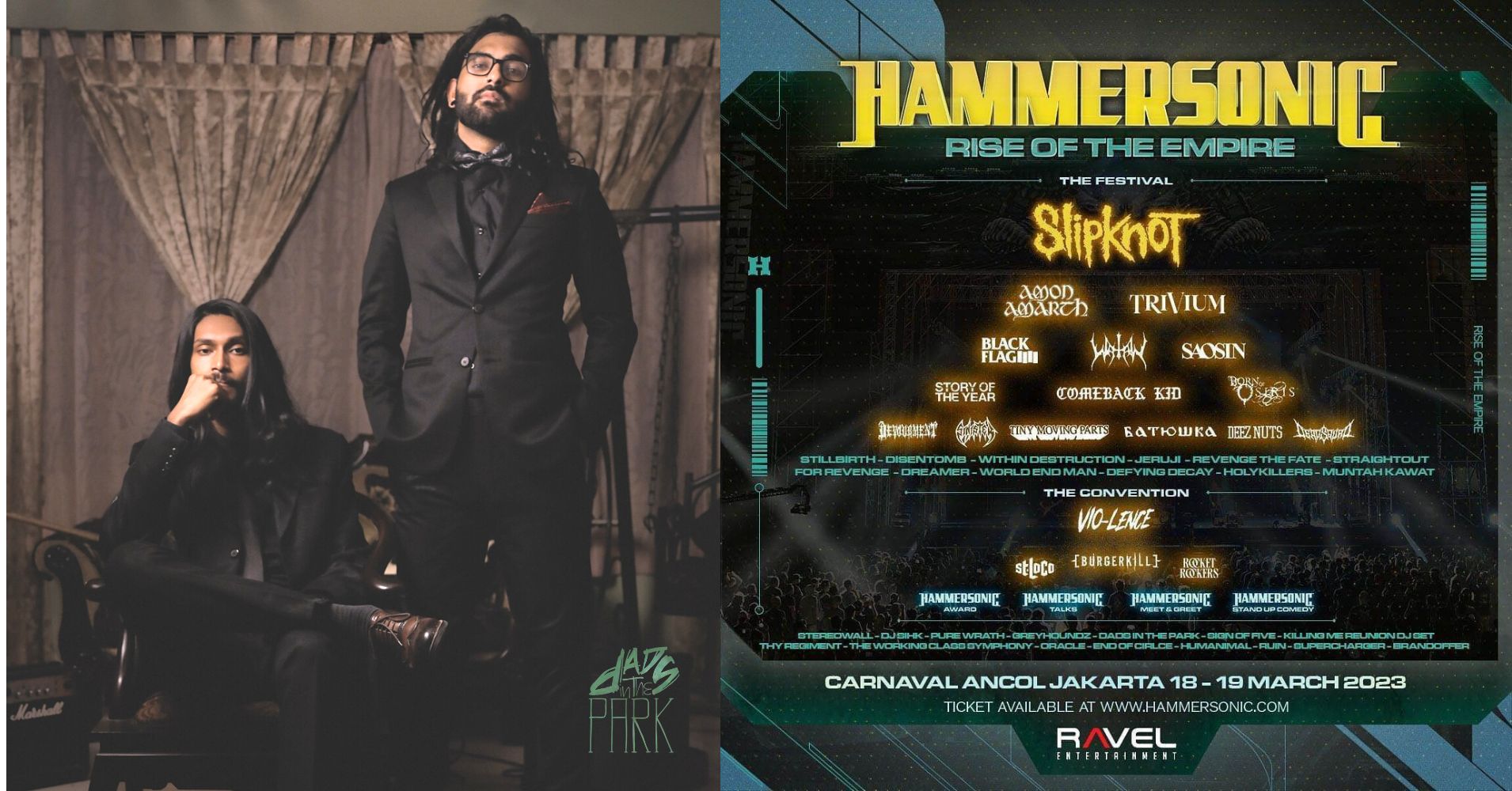 Dads in the Park to perform alongside Slipknot, Trivium