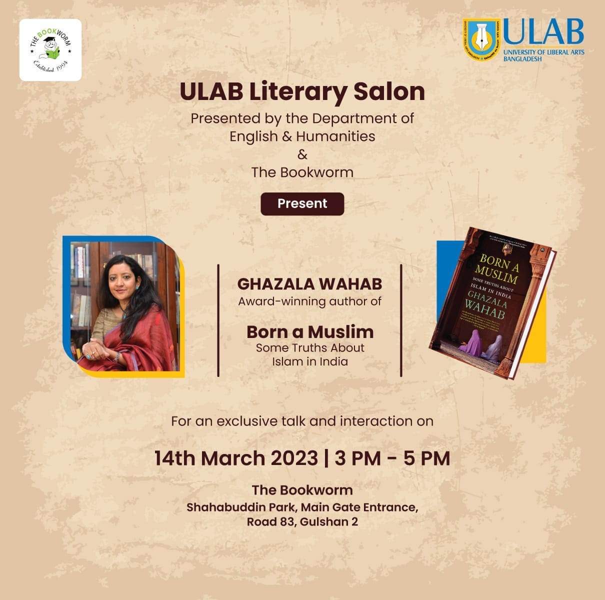 Ghazala Wahab to speak at ULAB Lit Salon on Tuesday