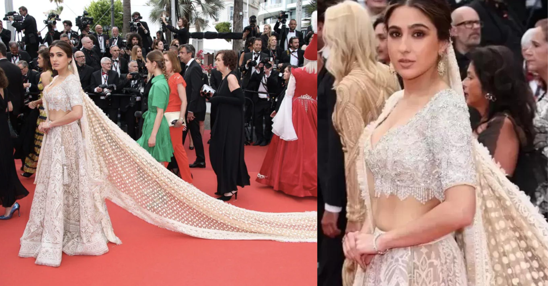 Sara Ali Khan makes Cannes debut with stunning lehenga