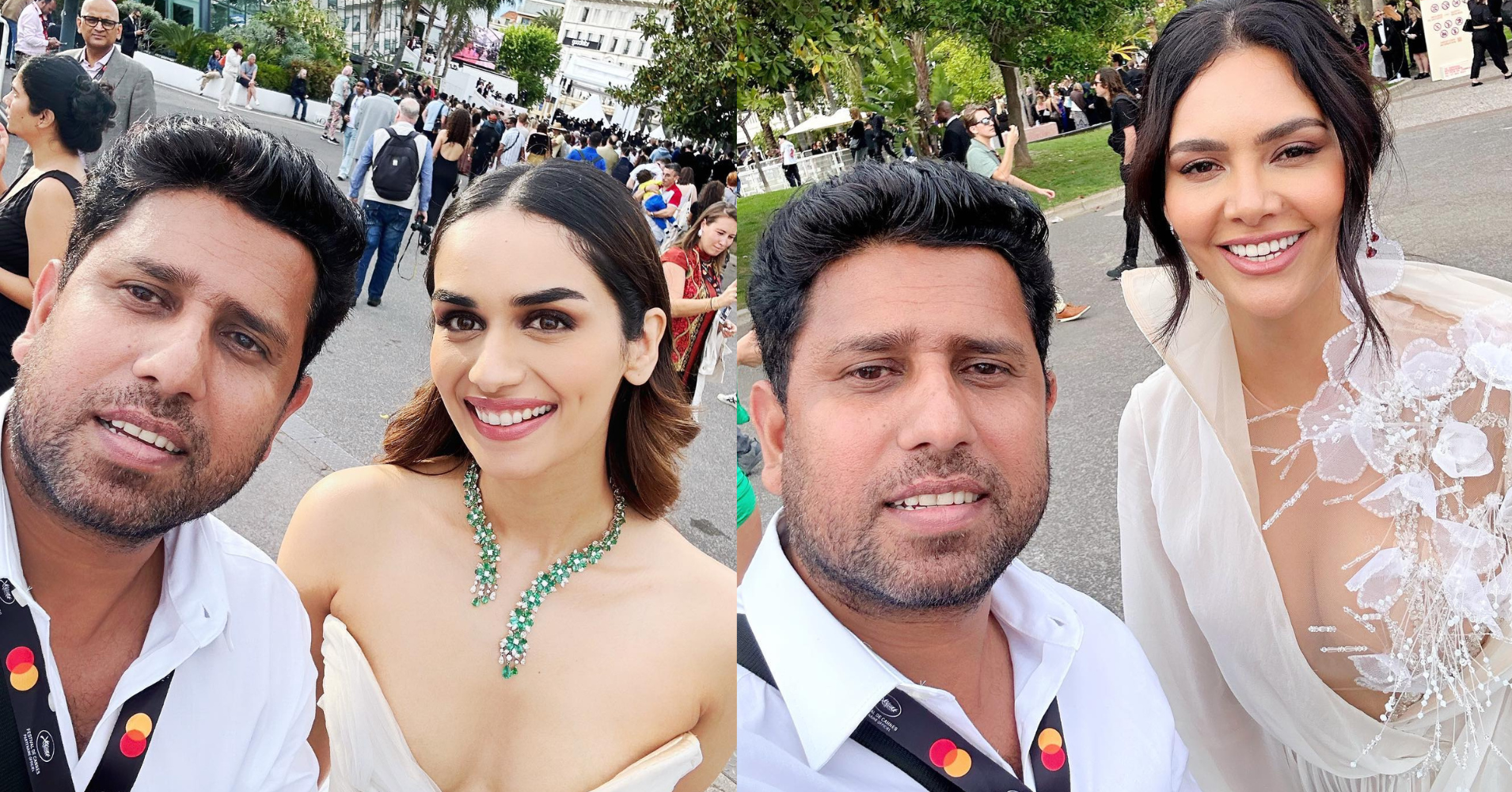 Raz meets Manushi Chillar and Esha Gupta at Cannes