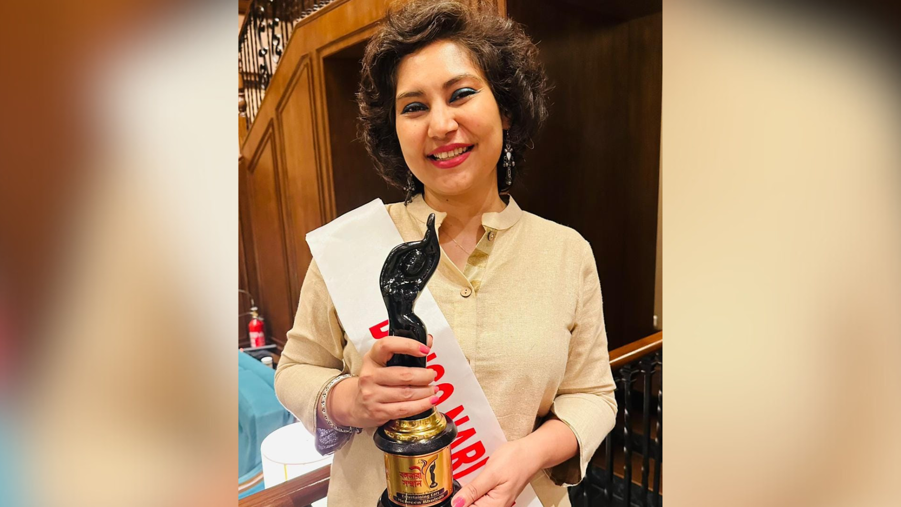 Mehreen honoured with Banga Nari Award in Kolkata