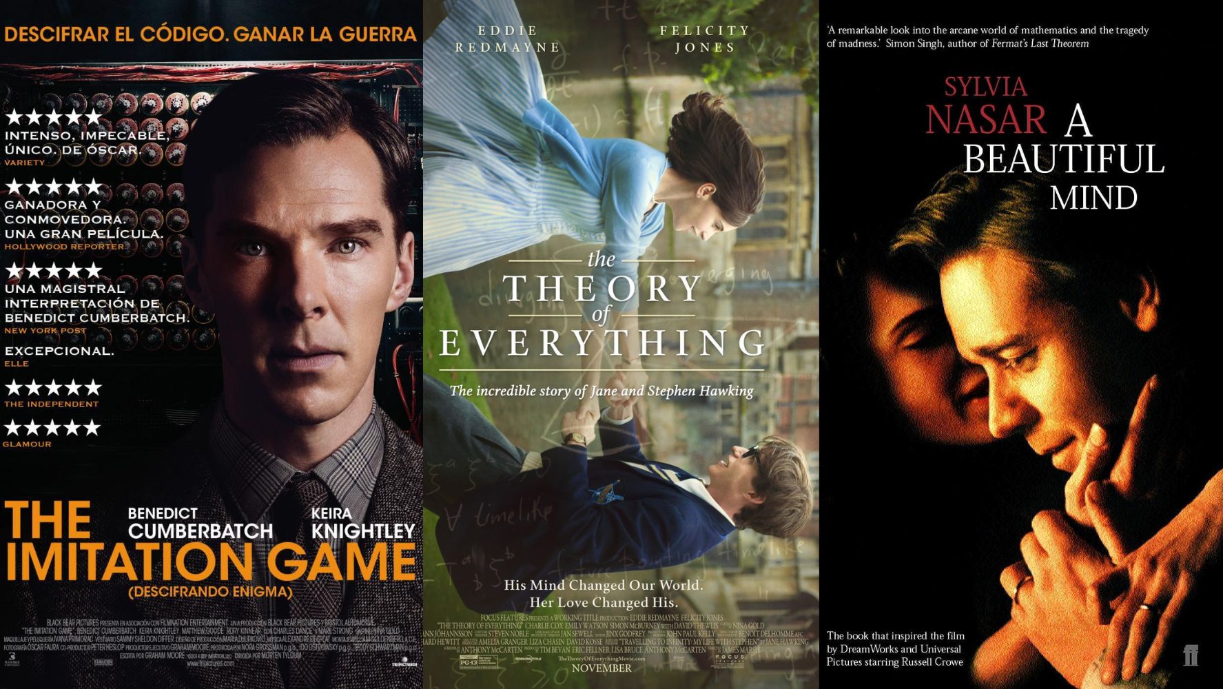 Exploring scientific genius on the silver screen