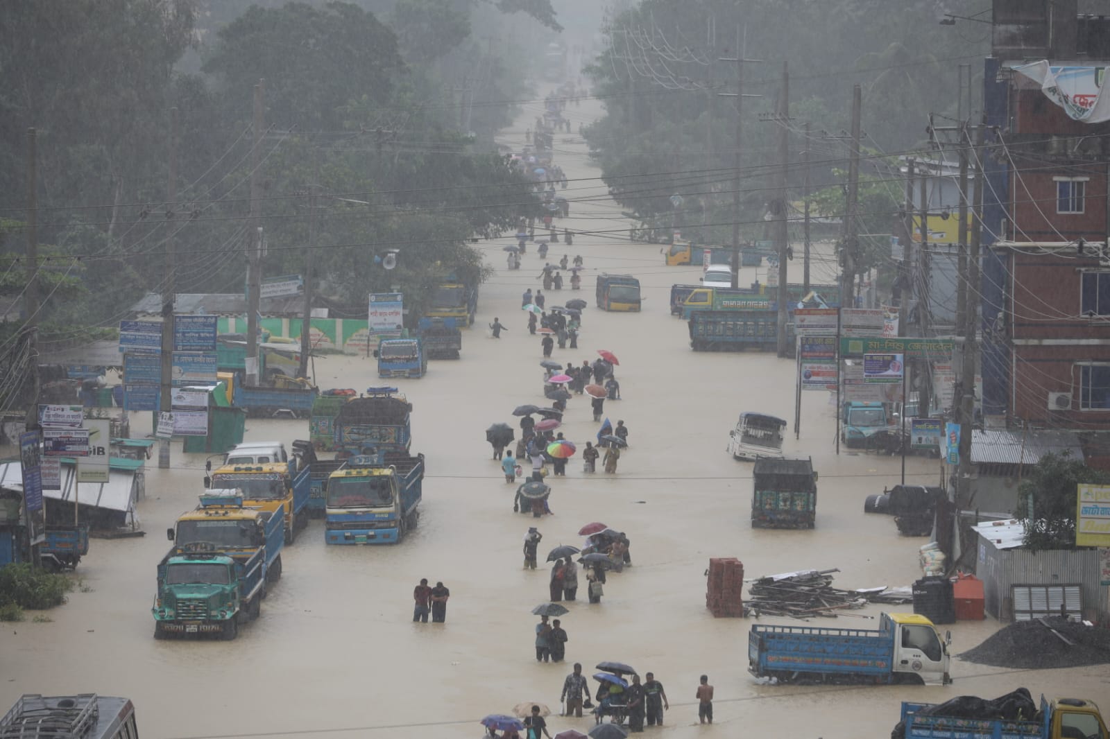 What caused the catastrophic floods in Chattogram?