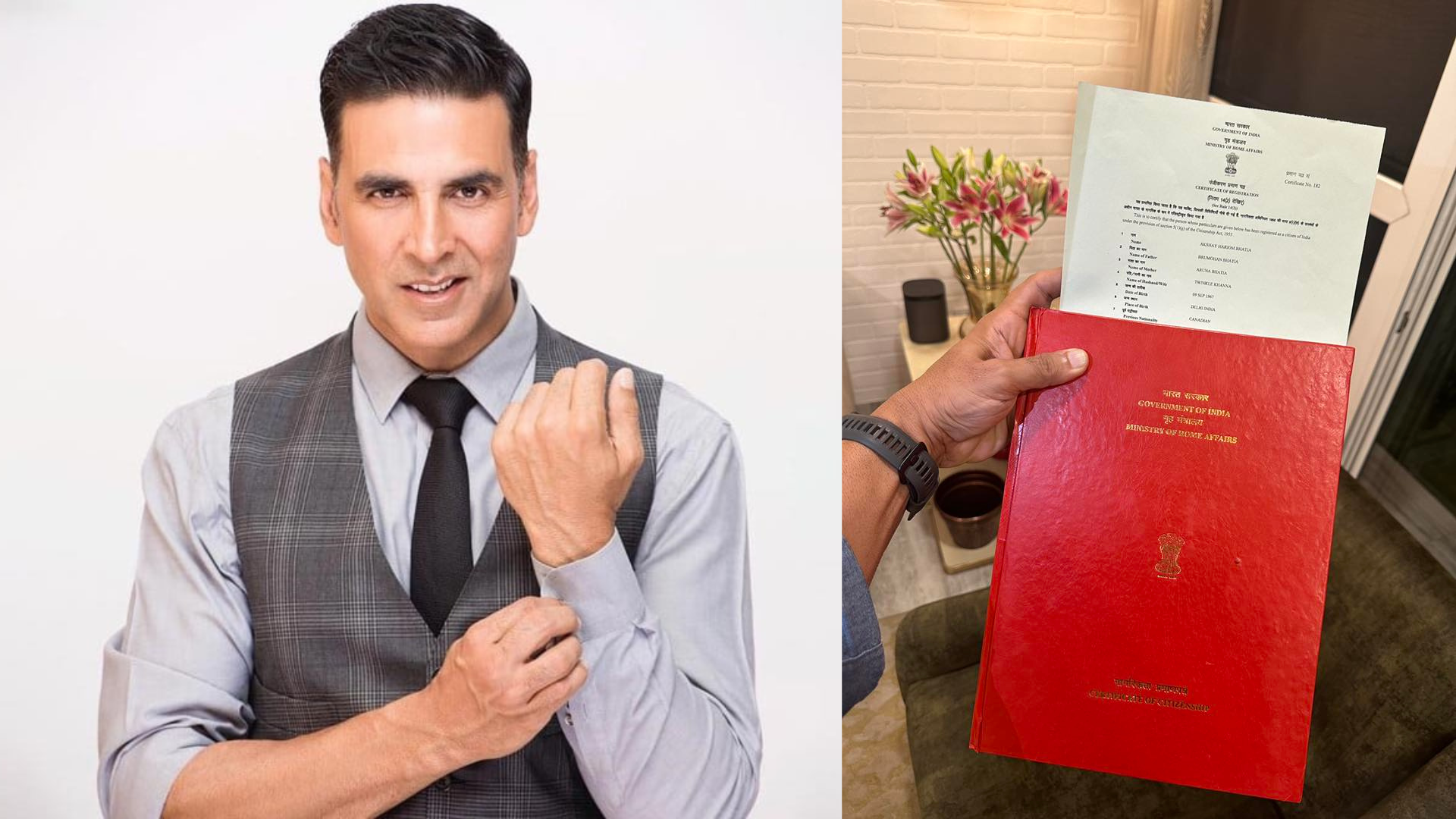 Akshay Kumar finally gets his Indian citizenship