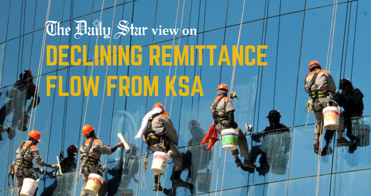 Why is remittance from Saudi Arabia falling?