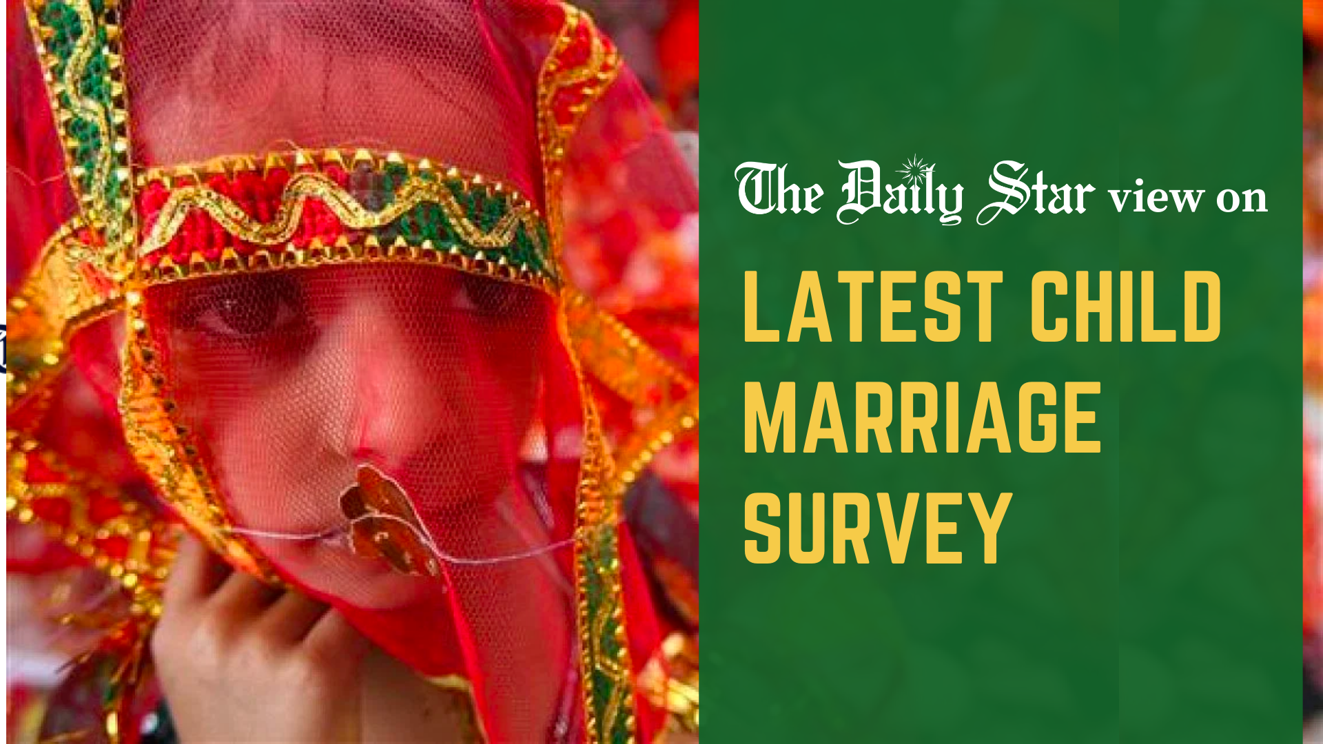 Why is child marriage still so rampant?