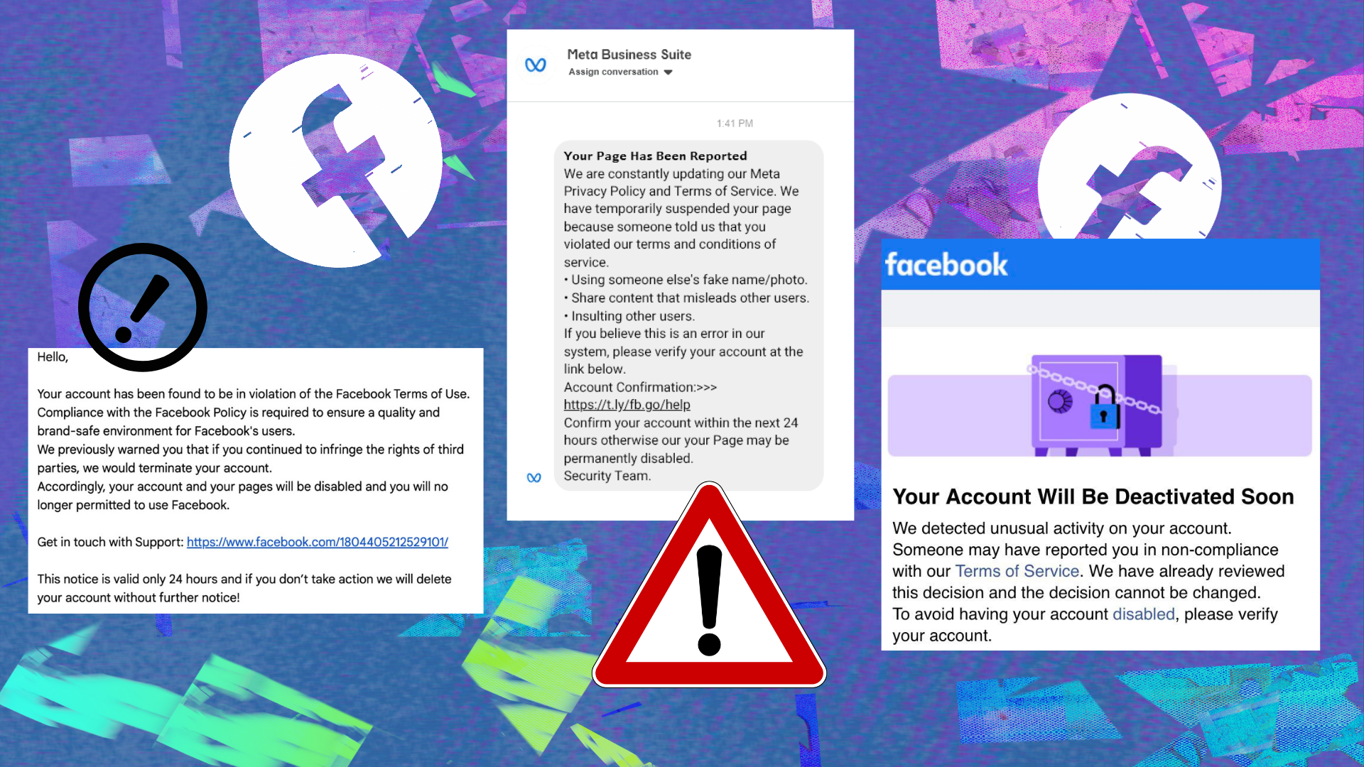 How to avoid 'Your account has been reported' Facebook scam