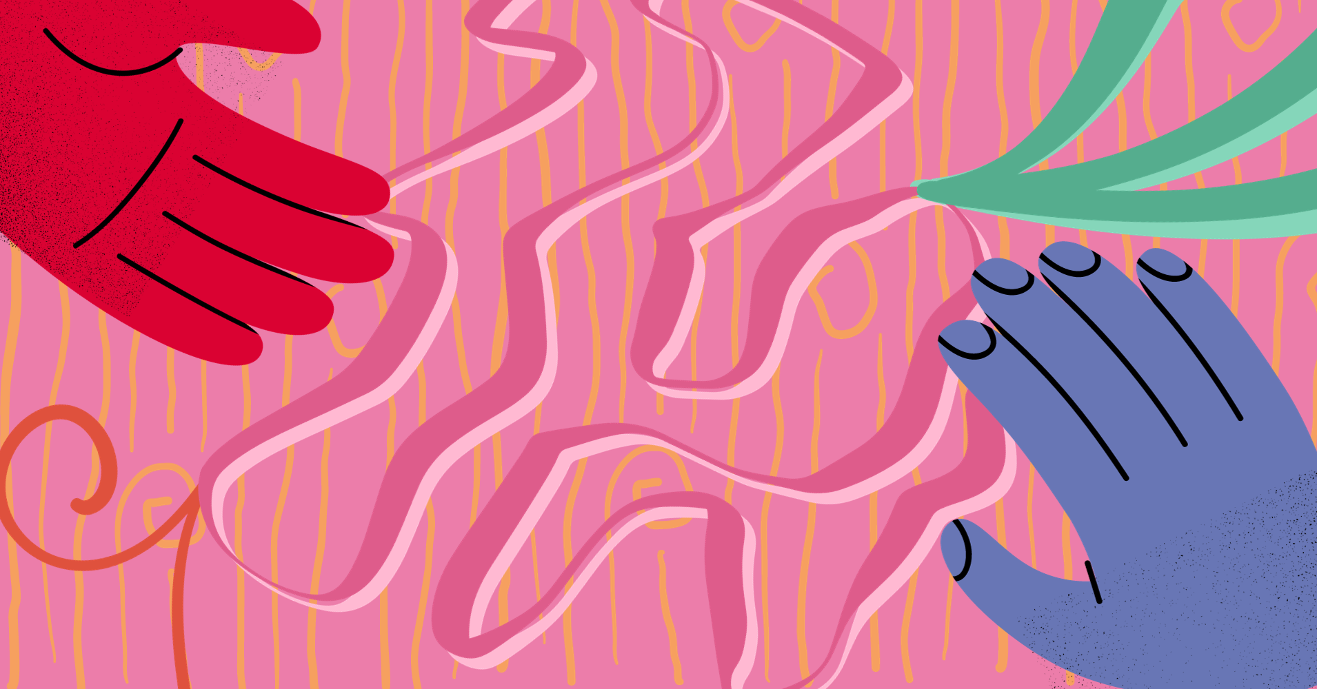 Fog beneath the winter skyline