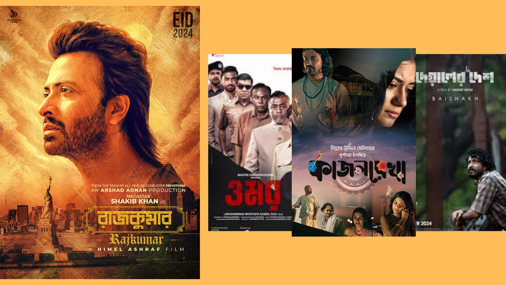 Shakib Khan’s ‘Rajkumar’ secures highest 127 halls, ‘Omar’ second