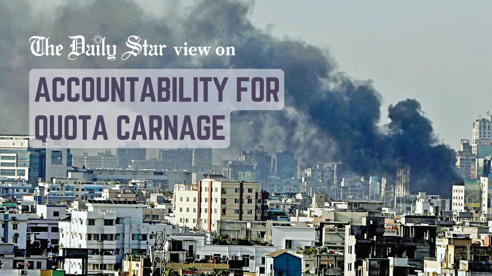 Time for a deeper reflection on the violent clashes