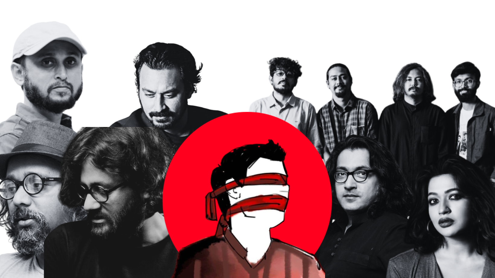 Entertainment world adorned in red against injustice