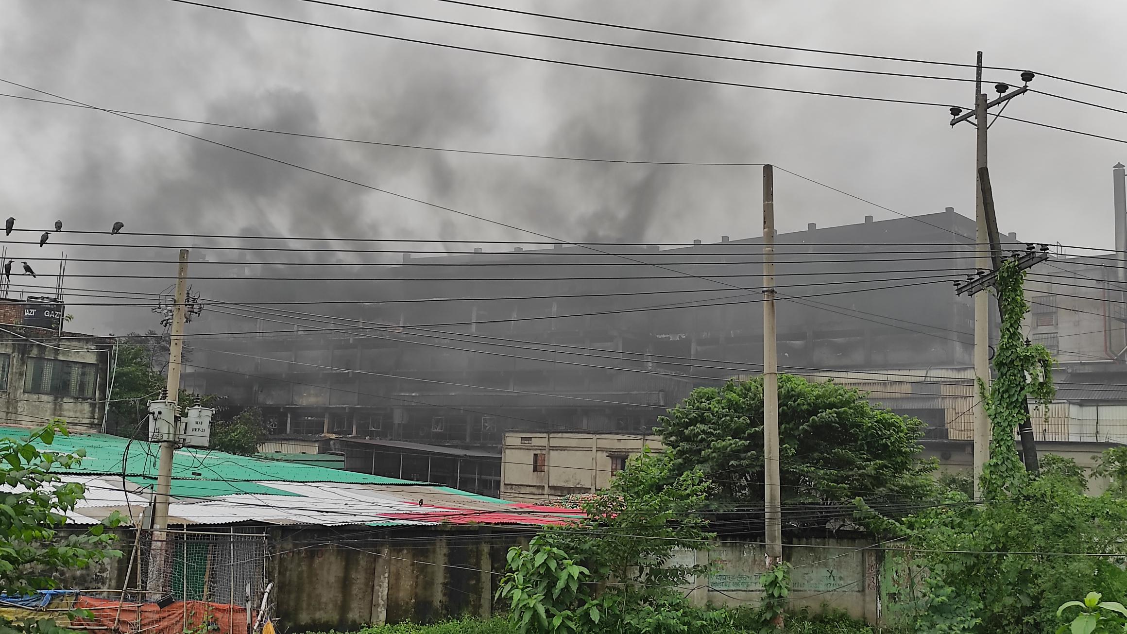 Gazi tyres factory fire doused after 32hrs; building at risk of collapse 