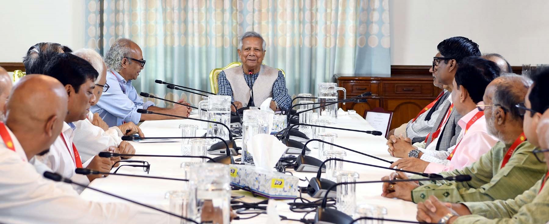 Column by Mahfuz Anam: Two hours with the chief adviser