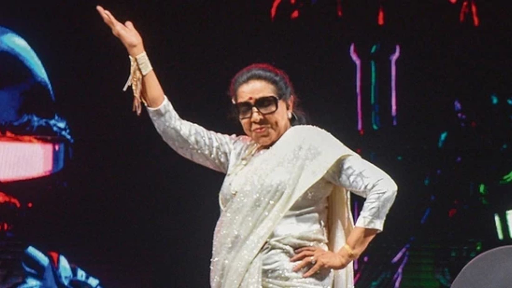 Asha Bhosle, 91, stuns Dubai crowd as she performs ‘Tauba Tauba’