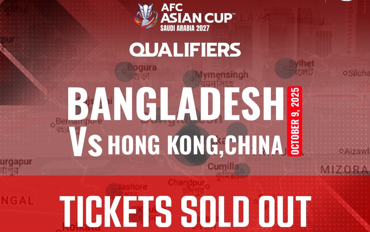 19,000 tickets snapped up in 24 minutes for Bangladesh–Hong Kong clash