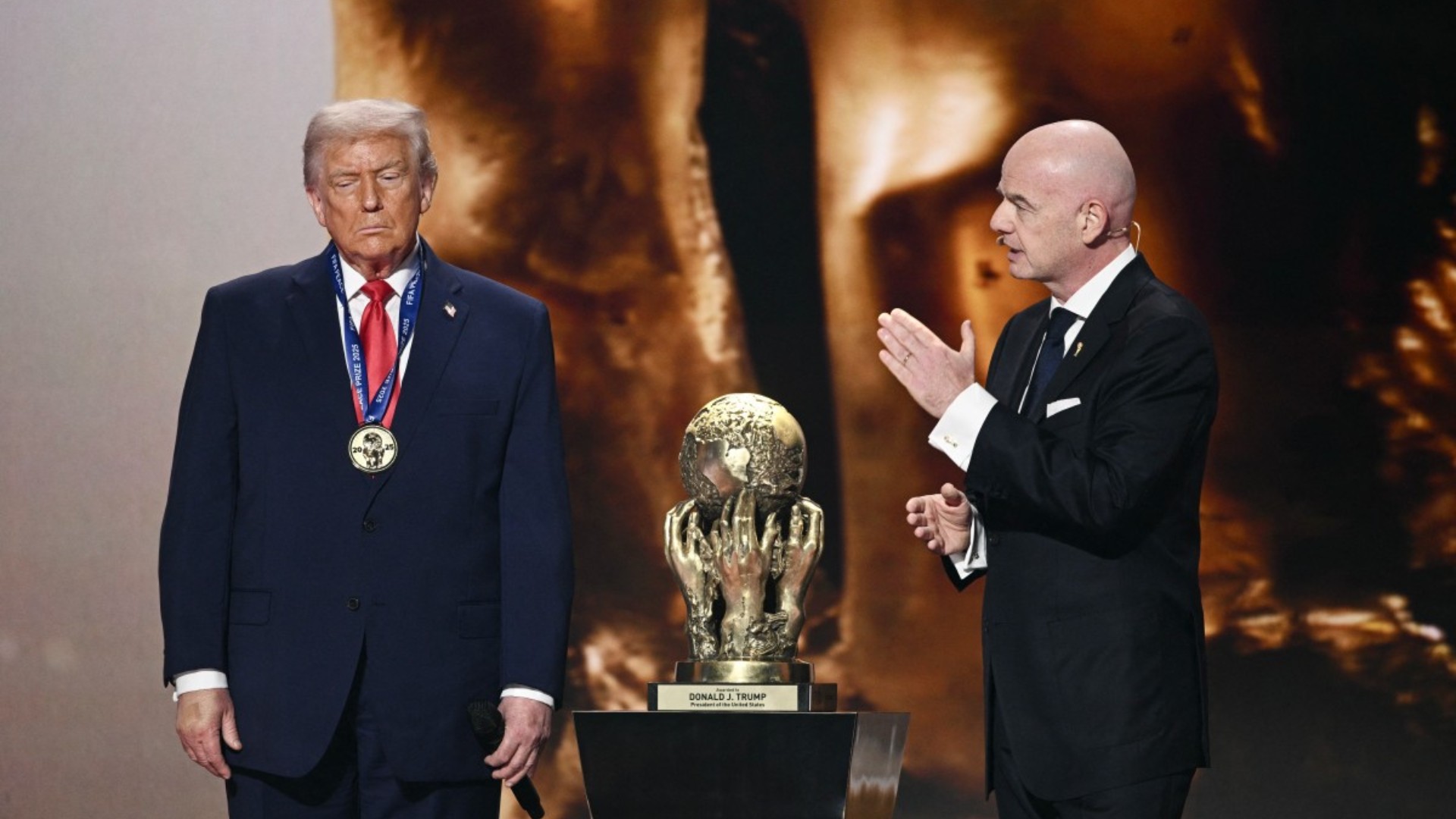 Trump all smiles as he wins FIFA's new peace prize