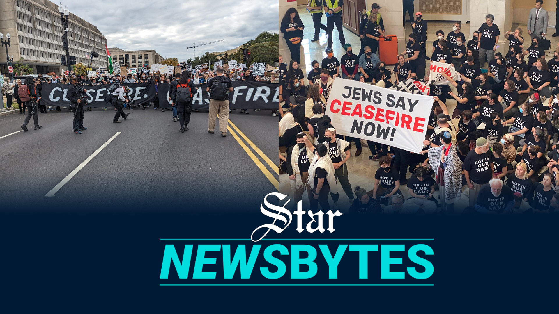 Jewish activists protest in US Congress demanding ceasefire in Gaza