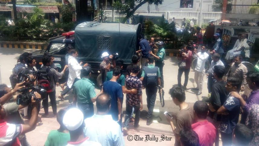 Student Protest for Safe Roads