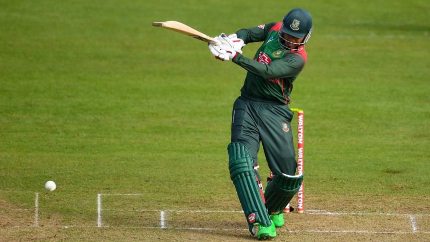 Bangladesh opener Soumya Sarkar against West Indies in Tri-Series Final