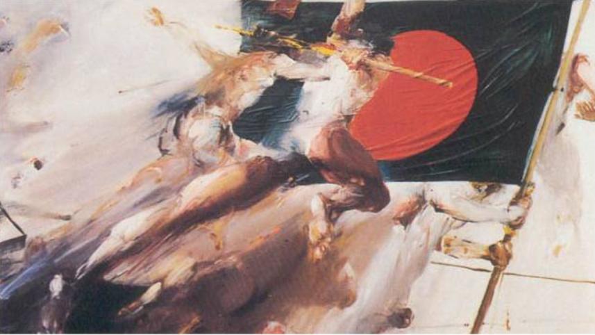 Bangladesh, Shahabuddin Ahmed, Oil on canvas, 1997
