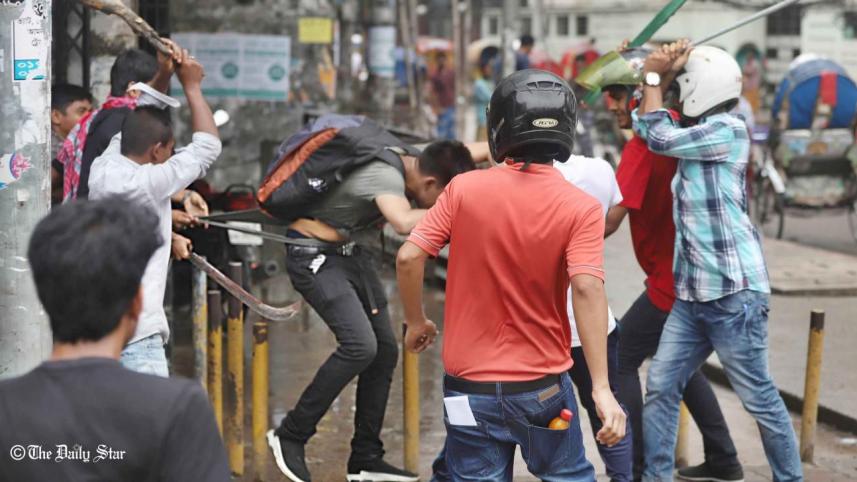 BCL attack on safe road demand protester