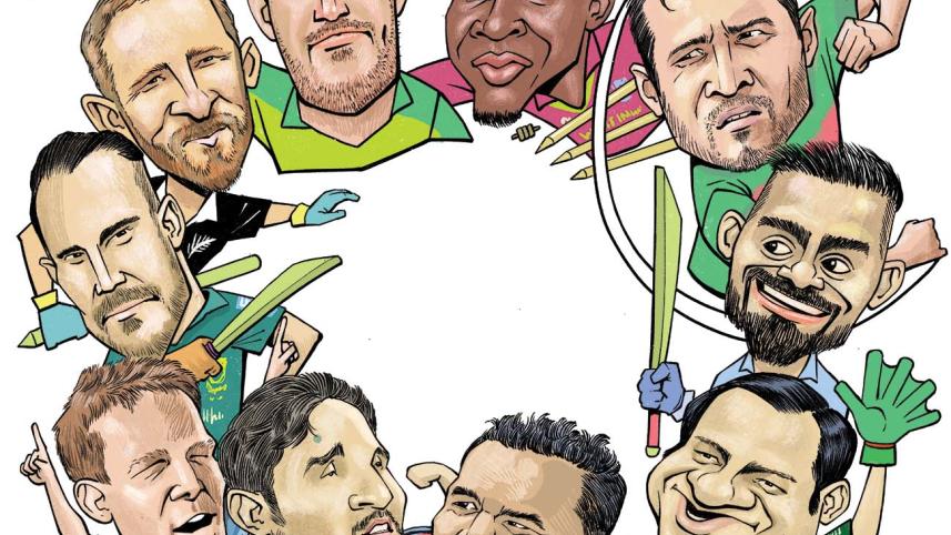 Cartoons of World Cup Captains