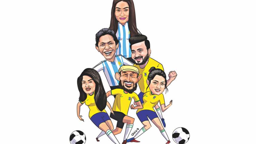World Cup Football fever grips Bangladeshi Celebrities 