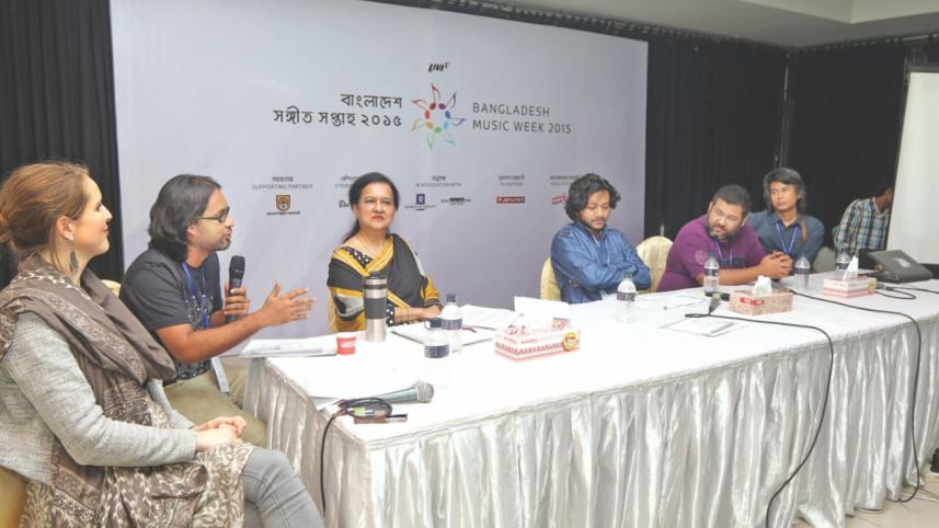 Discussants at the closing session of the conference