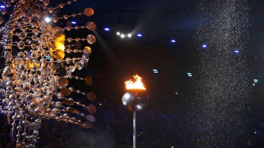 The Olympic flame