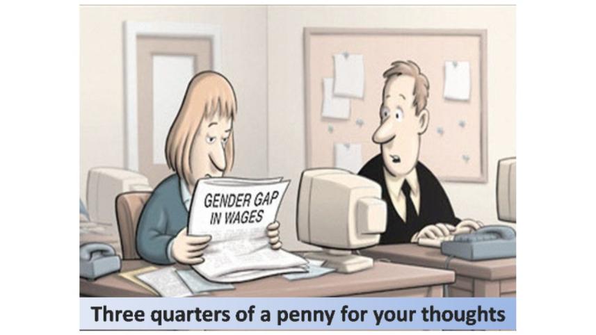 Gender gap cartoon