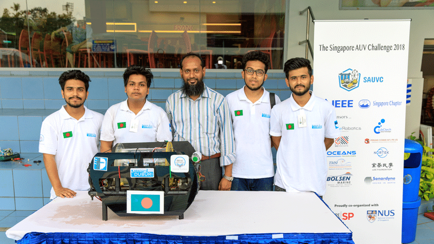 Brac University students made Automated Underwater Vehicle