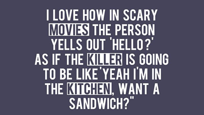 Horror Movie Clichés