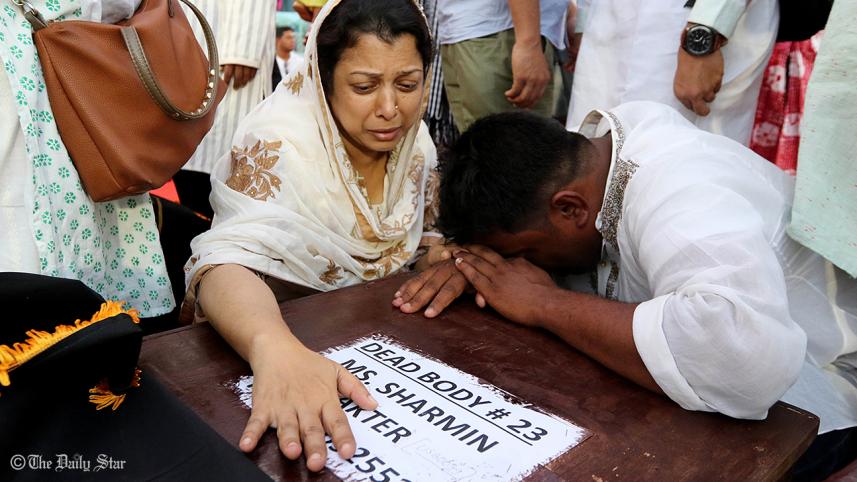 US-Bangla Airlines plane crash dead body