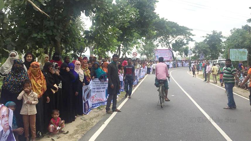 Road greet party Chairperson Khaleda Zia