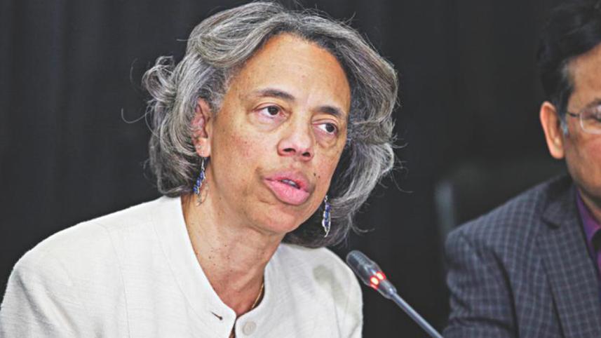 US ambassador Marcia Barnicat