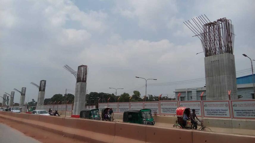Metro rail service in Dhaka