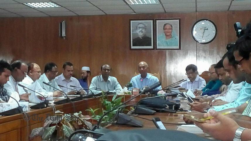 Education Minister Nurul Islam Nahid briefing about HSC and equivalents exam 2018