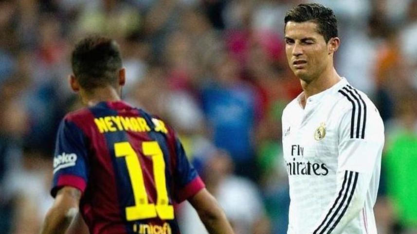 Neymar and Cristiano Ronaldo